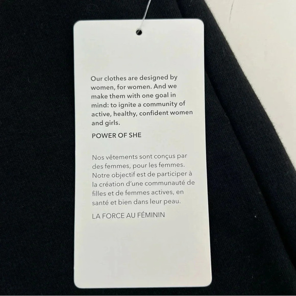 Athleta Cozy Karma Asym Sweatshirt Dress Black Athleisure Winter Lounge XXS NEW! - Picture 12 of 13